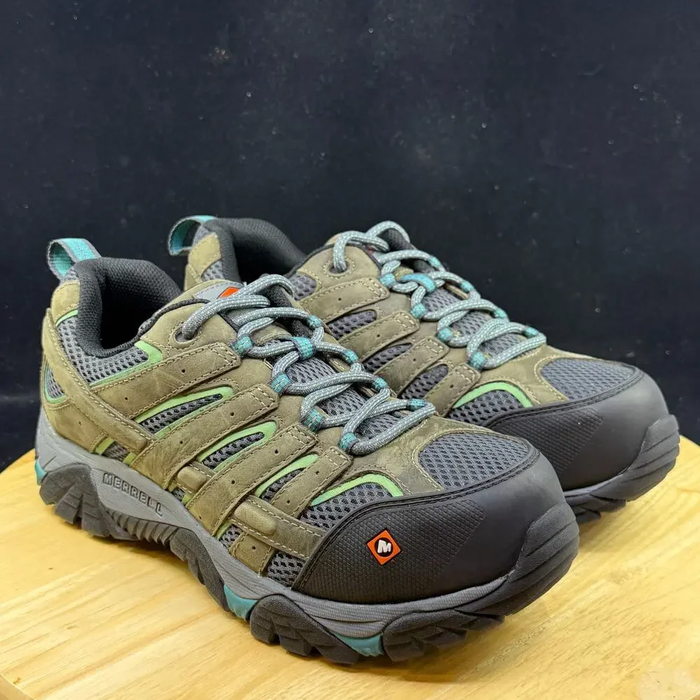 MERRELL Moab Vertex Vent Composite Safety Toe Women's Work Shoes J11582 Sz 9.5 M